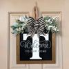Nuevo Producto Transfronterizo 26 Letras Inglesas Personalizado Decoración para Puerta Principal Etiqueta para Puerta Diseño Atrezzo Colgante Artesanía de Madera