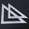 Regla triangular de aleación de aluminio Inster herramientas de decoración de edificios transportador para carpintería base de aluminio regla de ángulo horizontal