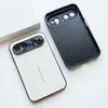 Adecuado para la funda del teléfono Huawei Pura X View, una funda protectora minimalista de cuero liso electrochapado de lujo y gama alta