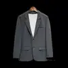 Chaqueta de traje casual para hombre, suelta, ruoshuai, chaqueta de traje pequeña de una pieza, primavera y otoño, de negocios, guapo, estilo coreano