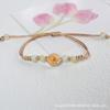 Direto da Fábrica novo pulseira de flor natural real estilo coreano pulseira de flor de cerejeira fresca narcisos presente para casal estudante
