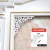 Estilo chinês antigo canto flor casa sala de estar porta de entrada lintel pass diagonal flor oca esculpindo fundo parede flor decorativa