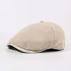 Boina de veludo cotelê estilo retrô americano para outono e inverno para mulheres, boina artística versátil, chapéu de pintor japonês de nicho para homens