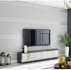Papel Tapiz 3D Estéreo Rayas Gris Plata No Tejido Sala de Estar Dormitorio Oficina Simple Papel Tapiz Piel de Ciervo en Stock