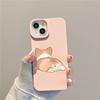 Capa de celular fofa Koji Apple 14 iPhone11/12/15Pro Nicho de desenho animado cola macia 16 Wheat Shell