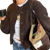 Nuevo Suéter Abrigo de Punto de Manga Larga Casual Simple de Color Sólido Estilo Perezoso, Estilo Europeo y Americano Transfronterizo, Otoño e Invierno, para Mujer