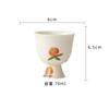 Taza Alta de Maestro de Cerámica Hecha a Mano Miyan Taza de Té de Melocotón Pintada a Mano China Taza de Té Personal Juego de Té Kung Fu