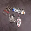 Adesivos de geladeira de metal liga de zinco pintura esmalte adesivos magnéticos personalizados desenho animado adesivos magnéticos criativos adesivos de geladeira atacado
