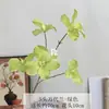 Flores artificiales para bodas: Orquídea Cattleya de 5 flores, decoración floral para salón de banquetes de bodas, flores artificiales para escena de restaurante