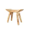Fabricante Transfronterizo Taburetes de Madera Maciza Sillas Bajas para Hogar Restaurante Sillas de Espera Estilo Pastoral Japonés Madera de Paulownia Ocio Estilo Europeo