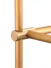 Tubo redondo de aleación de aluminio de 18 mm estante minimalista dorado estantería 11 colgante de pie columna negra conector de estante de exhibición