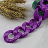 Plástico acrílico color sólido brillante colorido cadena 35*35 hebilla de plástico anillo abierto joyería accesorios de equipaje