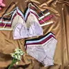 Conjunto de Sutiã para Mulheres, Estilo Verão, Respirável, Amigo da Pele, Sutiã Estilo Francês, Sem Aro, Renda Sexy, Conjunto de Duas Peças