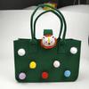 Internet Celebrity Felt Bag Acompanhando Bolsa de Presente Bolsa de Feltro dos Desenhos Animados Saco de Presente de Banquete de Casamento de Um Ano de Idade Logotipo Personalizado