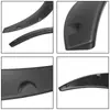 Modificación de coche ceja de rueda ensanchada guardabarros vehículo todoterreno carrocería ancha ceja de rueda tridimensional ensanchada patrón de fibra de carbono negro Universal