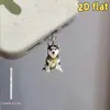 [Plano 2D] 1 Pieza Diseño Divertido de Husky - Tapón de Polvo para Teléfono de Acrílico - Adecuado para Typ