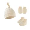 Novo Boné de Bebê para Meninos e Meninas da Amazon de Comércio Exterior, Touca Puxar, Conjunto de Luvas e Sapatinhos para Recém-Nascidos