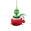 Decoración Navideña Transfronteriza Verde Grinch Árbol de Navidad Extraño Colgante Decoración de Granja para el Hogar Colgante