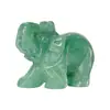 Figura de Elefante de Jade Pulido de Piedra Natural Escultura de Animal de Cristal Venta Caliente Transfronteriza Regalo Creativo Cristal Blanco