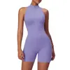 Mono Deportivo de Alta Intensidad Transfronterizo Micro-Cool para Espalda Hermosa Yoga Cremallera Ajustado de Segunda Piel Traje de Fitness de Una Pieza con Almohadilla en el Pecho