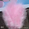 28 Colores Accesorios para joyería diy Paquete pequeño Pluma Cola puntiaguda Pluma de plumón Bola de ondas Material de plumas decorativas