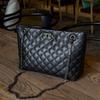 Bolso de mujer, nuevo 2023, bolso de cadena de rombos de gran capacidad con textura, bolso de hombro de estilo coreano de moda para mujer.