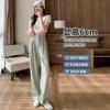 Pantalones Verdes de Pierna Ancha para Mujer Verano Delgados de Cintura Alta con Caída para Cuerpo Pequeño-Adelgazante Diseño Figura Pera Pantalones de Seda de Hielo