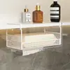 Caja de Pañuelos para Gabinete Colgante Caja para Guardar Toallas de Cara Colgador Espejo de Pared Caja Cajón Caja Colgante Colgante