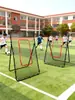 Gol de Rebatida de Futebol 4x7 Pés Treinamento Infantil Portátil Rede de Futebol para Exterior Estrutura de Gol Dobrável para Casa