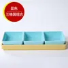 Plato de frutas de moda para KTV, plato de snacks para barbacoa, plato de frutas secas dividido, plato de snacks de melamina de cuatro o seis compartimentos para uso comercial