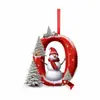 Producto Nuevo Transfronterizo 26 Letras Muñeco de Nieve Bebé Colgante de Navidad Árbol de Navidad Plano Acrílico Colgante Decoración del Hogar