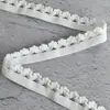Corona de Hilo Dorado y Plateado de 1.2cm Encaje de Borde Ondulado Banda Elástica de Alta Elasticidad Ropa Lencería Joyería Accesorios Decorativos