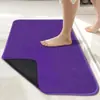 Alfombrilla de piso de color liso y lino sintético simple para baño y inodoro, de secado rápido, absorbente, resistente al desgaste y a prueba de polvo, de Amazon transfronterizo