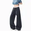 ¡Qué onda! Pantalones a cuadros estilo Retro Americano Feliz, Perezoso y Relajado para Hombre, Pantalones Largos de Pierna Ancha, Sueltos y Caídos para Primavera y Otoño