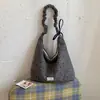 Bolso de hombro de punto texturizado con cordón nuevo, casual y versátil, adecuado para ir al trabajo, bolso tote de gran capacidad con estampado floral para mujer