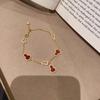Pulseira Retro Simples de Cabana Chinesa Nova Exquisita Luz de Luxo Luxuosa Senso Legal Fashionável Branca Distinta Versátil