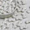 Dingyi Colorido Lazo Luna Fría Galvanizado Color Sólido Cuentas Acrílicas con Agujero Cuentas Sueltas Pulsera DIY Accesorios para Joyería