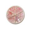 Joia para Unha Rosa Vermelha da Internet Cor Transparente Cristal Material Casca de Ovo de Pombo Bolsa Conjunto de Pérolas Caixa Flor de Camélia Diamante
