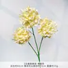 Hortênsia Colorida de 3 Cabeças em Galho Único, Hortênsia em Galho Único, Novo Estilo Flores Artificiais para Decoração de Buquê de Tema de Parede de Flores para Casamento, Área de Boas-Vindas