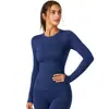 Fábrica de origen [procesamiento y personalización] Etiqueta privada OEM / Personalización ODM / Nuevo estilo 2026 ropa de yoga sin costuras de manga larga