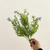 Flores artificiales azules, decoraciones de techo para salón de bodas, arreglos florales para pasillo, arreglos florales de temática azul, flores artificiales para paisajismo y decoración