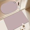Alfombrilla antideslizante moderna y sencilla para puerta de baño, de secado rápido, absorbente de agua, para entrada del hogar