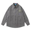 YPRS Roupas Masculinas Personalidade Hong Kong Estilo oversize Design Sense Original ins Moda Nacional Estilo Preguiçoso Forro de Listras