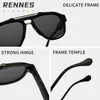 Gafas de Sol Pilot Forma de Rana de Doble Puente Nuevo Transfronterizo Raine para Hombres y Mujeres, Gafas de Sol de Estilo Urbano de Alta Gama Personalizadas