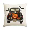 Nova Almofada Decorativa de Halloween da Amazon Decoração Personalizada de Feriado Capa para Almofada de Sofá Cama Cabeceira Almofada de Feriado para Exterior