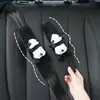 Almofada de Ombro para Cinto de Segurança de Carro Chuva Azul Panda de Desenho Animado Carro Anti-Estrangulamento Capa Protetora Capa de Almofada de Ombro de Segurança de Carro Fofa