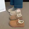 Botas de nieve de un paso Birken 2026 zapatos de moda cálidos de caña baja suela gruesa nuevos mocasines zapatos de algodón de invierno con forro de felpa