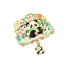 Imán Metálico Original de la Serie Panda de Chengdu Atracciones Imán para Nevera Cultura y Creatividad de Sanxingdui de Sichuan Tendencia Nacional Imán para Nevera