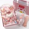 [Conjunto de 18 peças] Coreano infantil hairpin menina cocar princesa baby cocar flor little girl hairpin acessórios para o cabelo