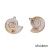 Pendente de concha de búzio imitação de concha acrílica dourada pulseira colar DIY feito à mão joias de pingente caseiras fabricantes atacado